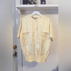 FINAL PRICE Vintage Josephine Butter Yellow Utility Blouse